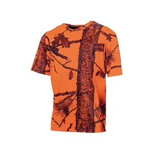 T-Shirt Treeland camo 3XL / Camo orange