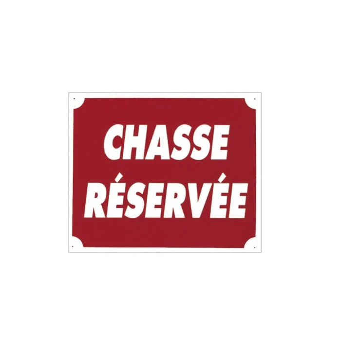 Panneaux Akilux Europarm " Chasse réservée " 30 x 25 cm – Image 2